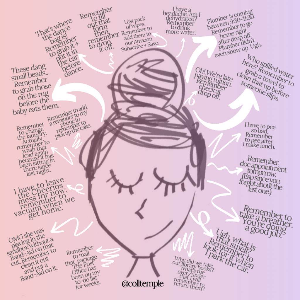 The mental notes of motherhood are exhausting 😴